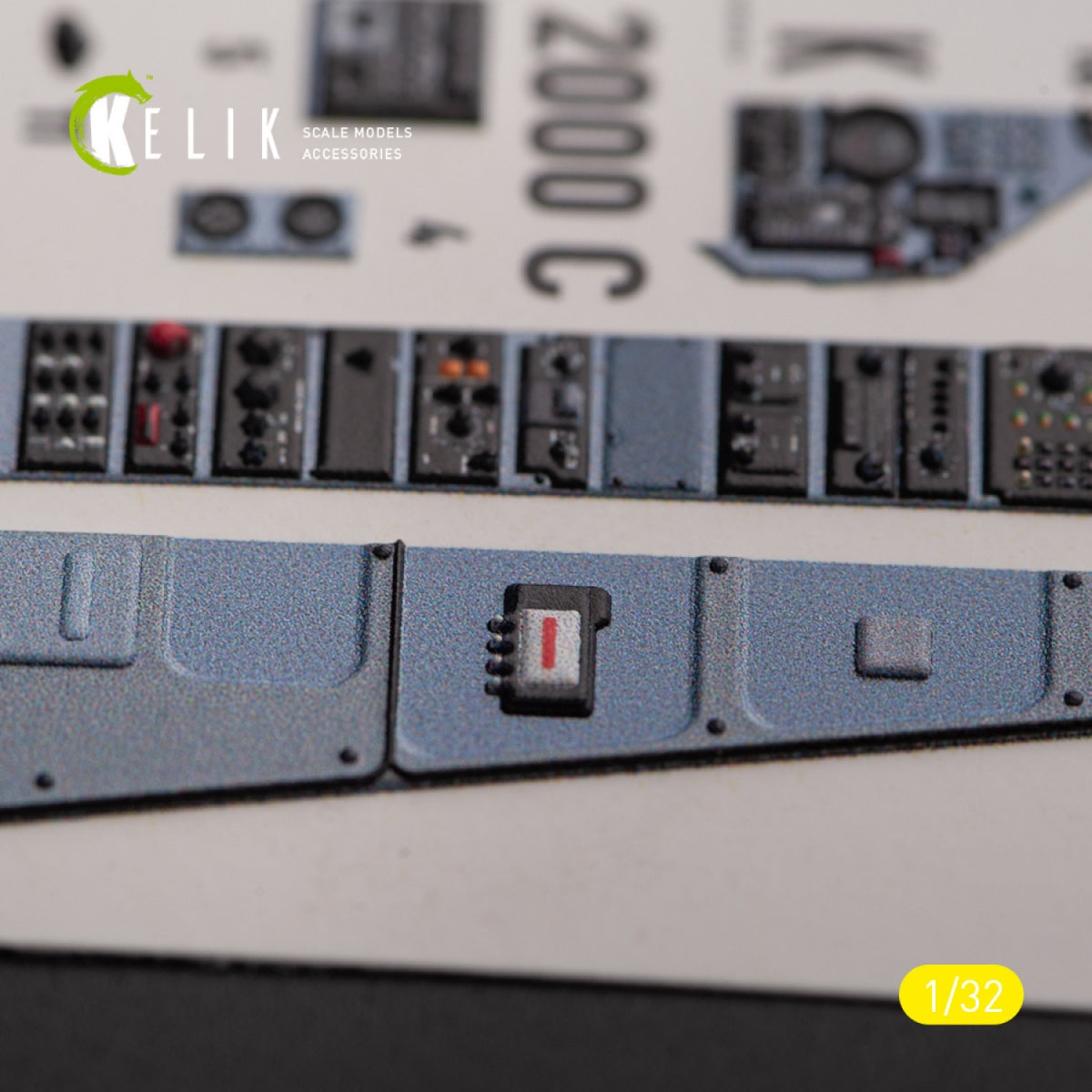 KELIK K32024 Mirage 2000C - interior 3D decals for Kitty Hawk/Zimi models kit 1/32 – zdjęcie 10