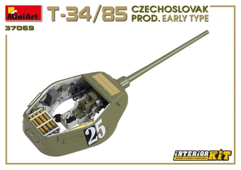 Miniart 37069 T-34/85 Production tchécoslovaque Type précoce 1/35 – image 14