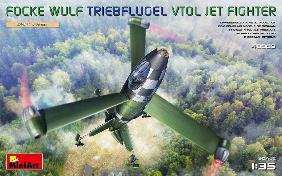 MiniArt 40009 Focke Wulf Triebflugel (VTOL) chasseur à réaction 1/35 