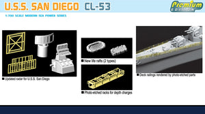 Dragon 7052 USS San Diego CL-53 1/700 – imagen 3