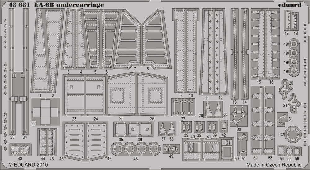 Eduard 48681 EA-6B undercarriage 1/48 Kinetic