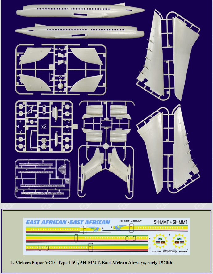 Roden 329 Vickers VC-10 Super type 1154 1/144 – imagen 2