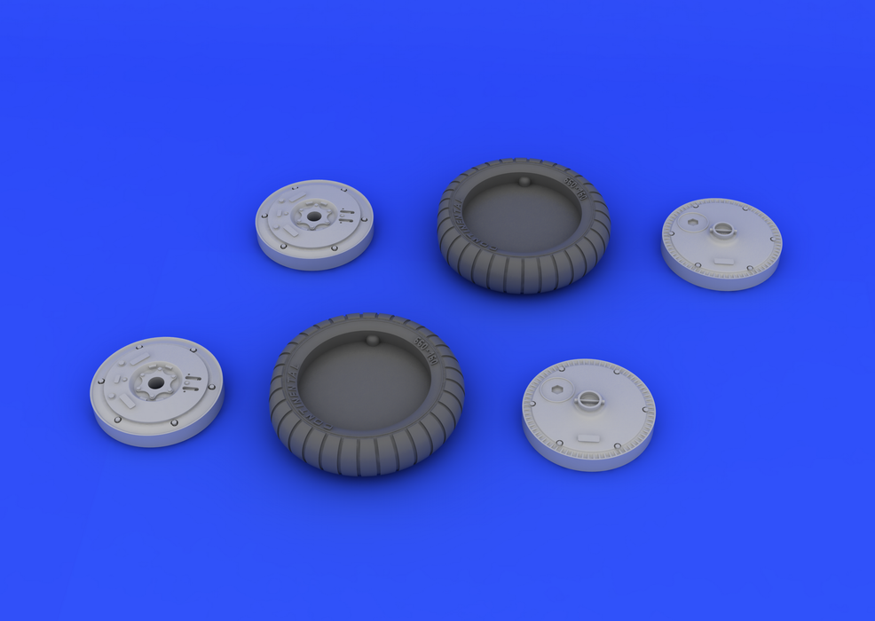 Eduard 632018 Bf 109G-6 wheels 1/32 (Revell) – immagine 4
