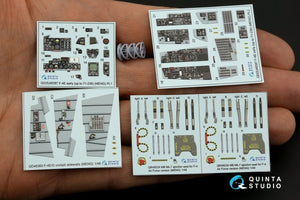 Quinta Studio QD+48387 F-4E early with slatted wing 3D-Printed &amp;amp; coloured Interior on decal paper (Meng) (with 3D-printed resin parts) 1/48 – Bild 3