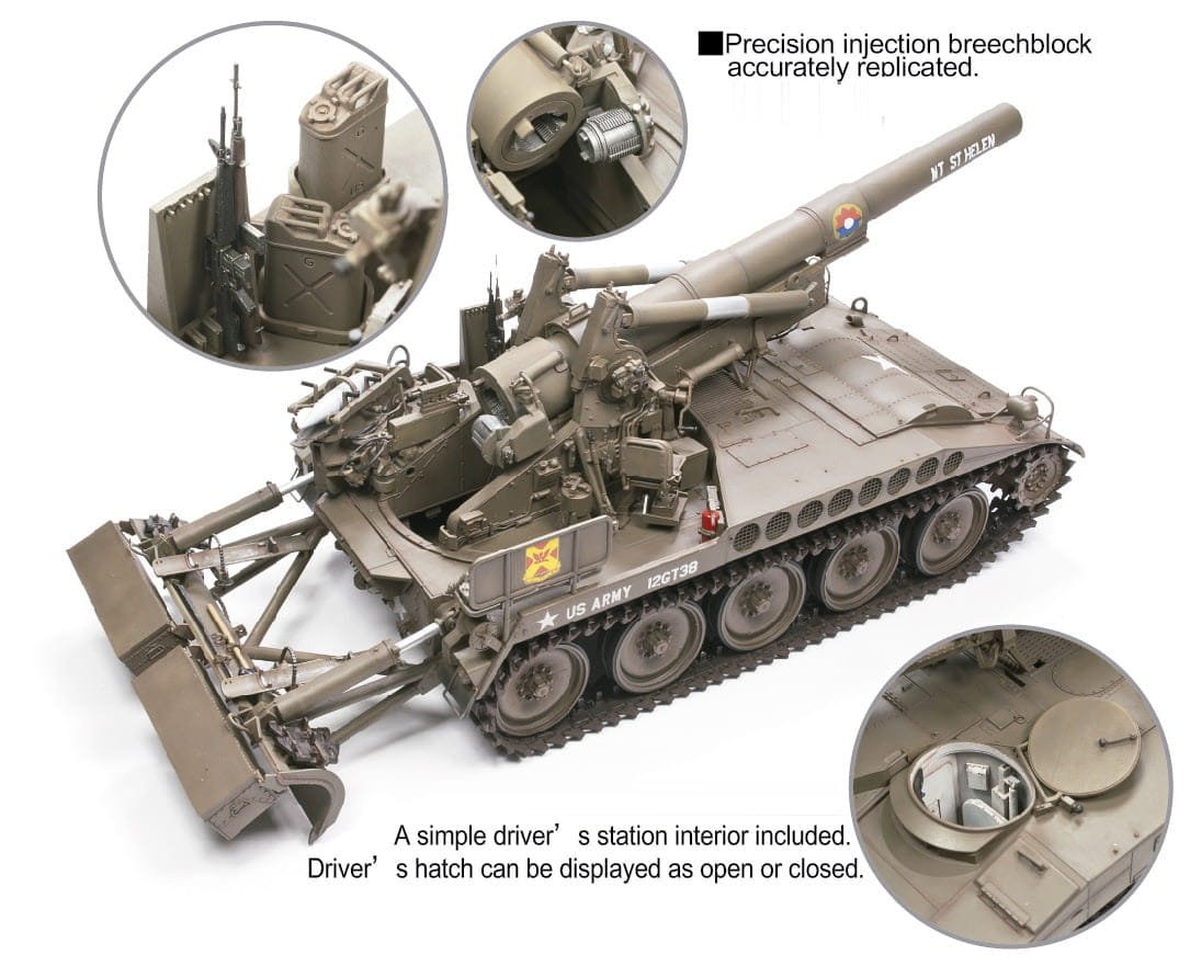 AFV Club 35110 US Army M110 Howitzer 8 inch 203mm 1/35 – imagen 3