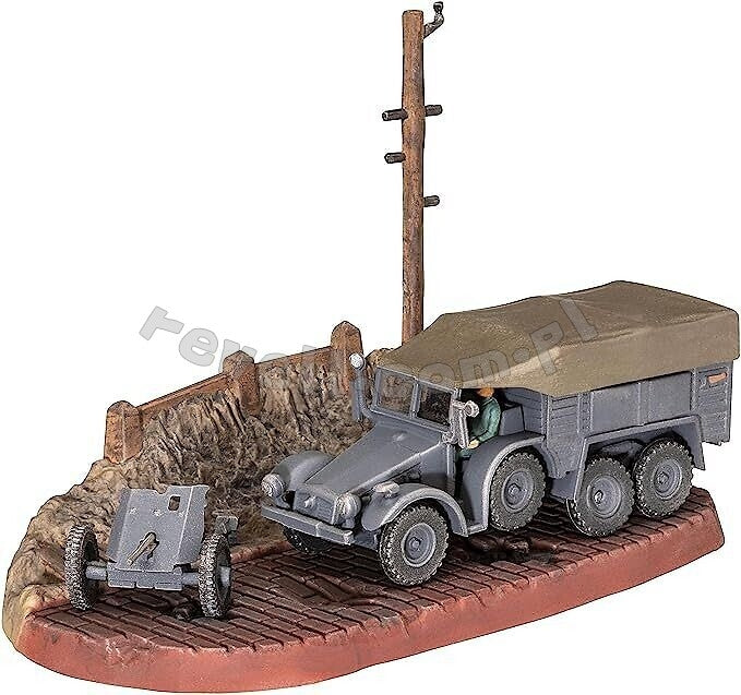 Revell 63344 Krupp Protze KFZ 69 with 3,7cm Pak - model set 1/76 – immagine 2
