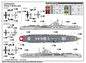 Trumpeter 06710 German Navy Aircraft Carrier DKM Peter Strasser 1/700 – imagen 2
