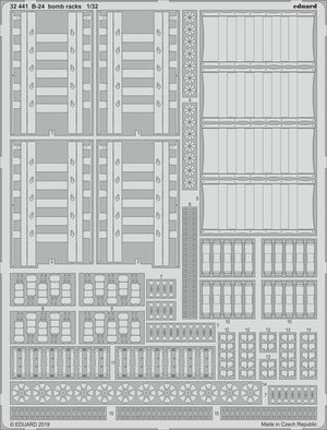 Eduard 32441 B-24 bomb racks HOBBY BOSS 1/32