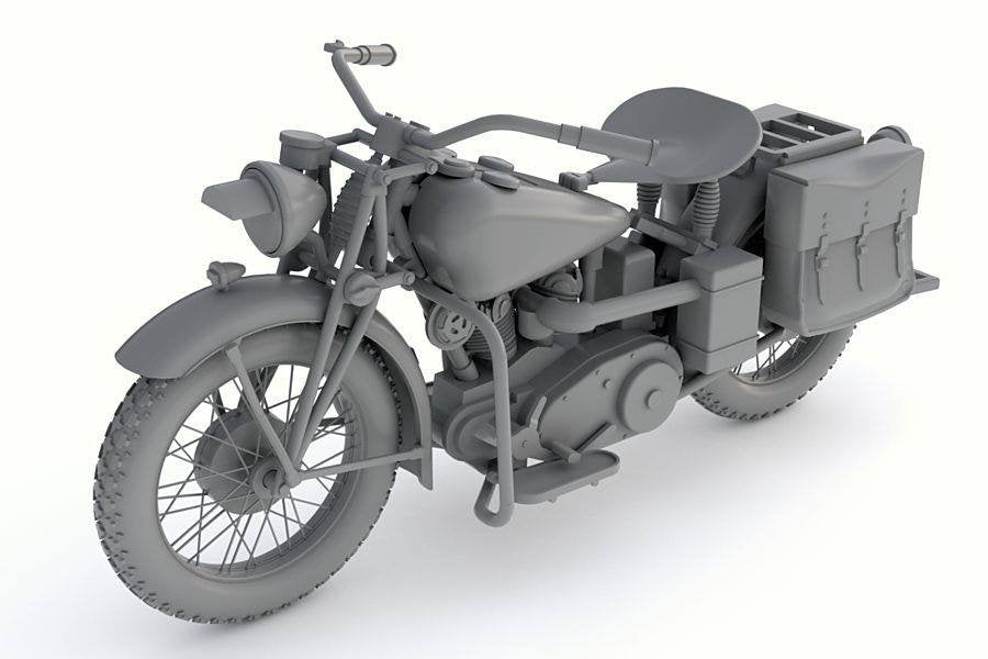 Thunder Model 35003 US Military Motorcycle Indian 741B 1/35 – image 6