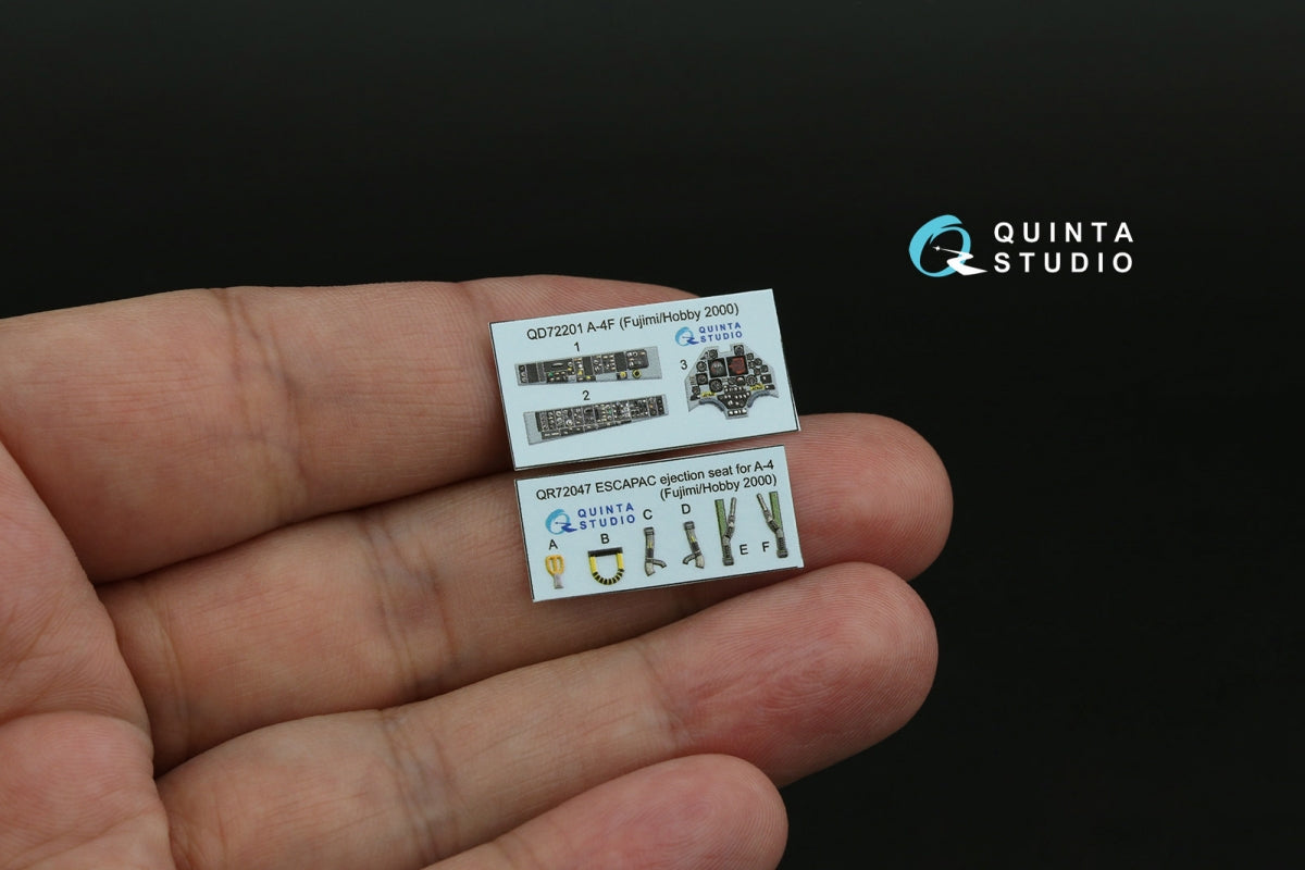 Quinta Studio QD72201 A-4F 3D-Printed &amp;amp; coloured Interior on decal paper (Fujimi/Hobby 2000) 1/72 – imagen 2