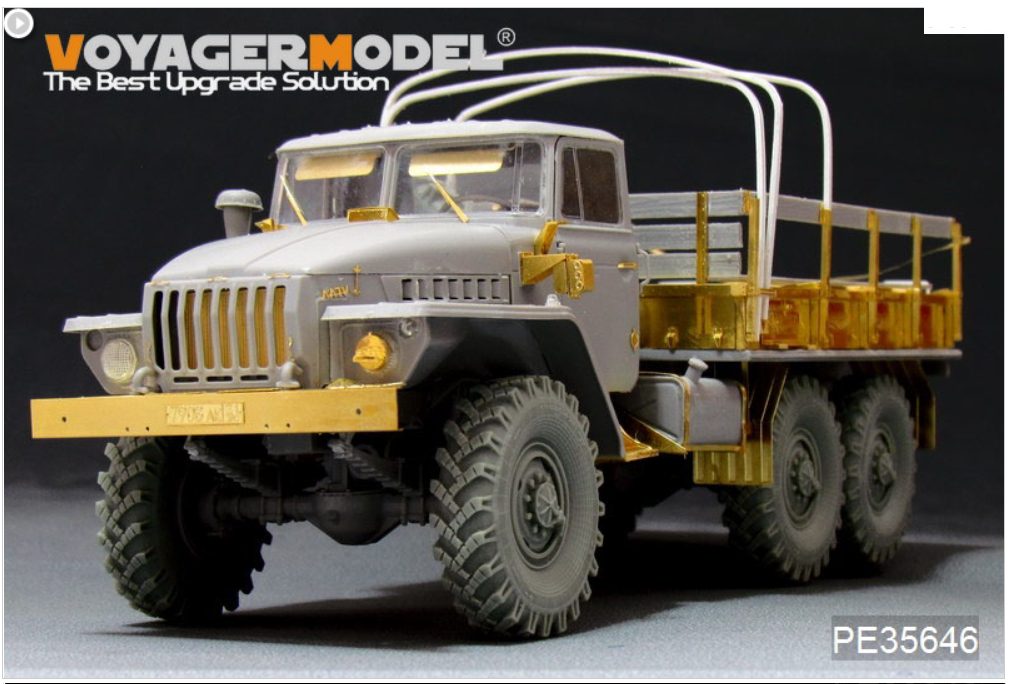 Maquette Voyager PE35646 URAL-4320 russe moderne (pour TRUMPETER 01012) 1/35 – image 2