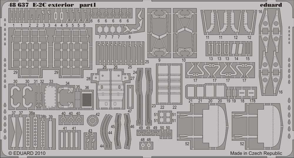 Eduard 48637 E-2C exterior KINETIC 1/48 – zdjęcie 2
