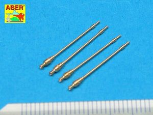 Aber 35L-092 Jeu de 4 canons pour mitrailleuses allemandes MG42 sans chemise (1/35) – image 2