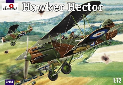 A-Model 72194 British reconnaisance-fighter plane Hawker Hector 1/72