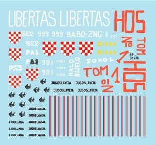 Star Decals 35-C1238 Domovinski Rat / Homeland War 1991-95. T-34/85M 1/35 – imagen 3