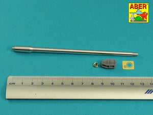 Aber 35L-120 105mm D1504 L/44 barrel with muzzle brake for Israeli Sherman M51 1/35 – image 4