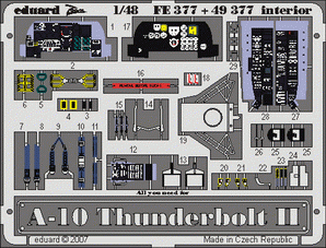Eduard 49377 A-10 interior 1/48 Italeri