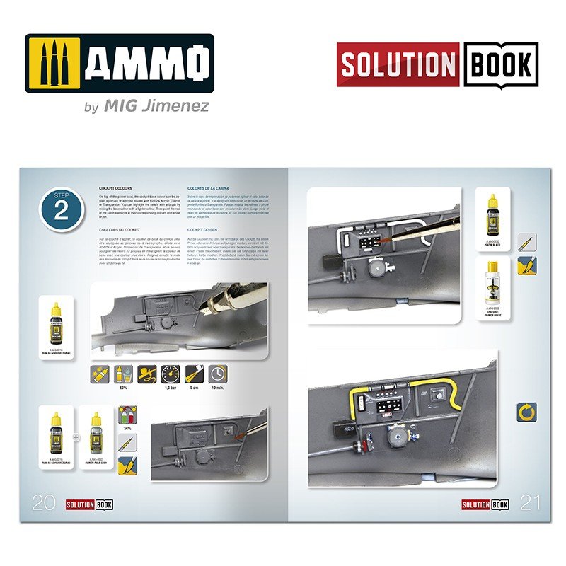Ammo of Mig 6526 How to Paint WWII Luftwaffe Mid War Aircraft SOLUTION BOOK – imagen 3