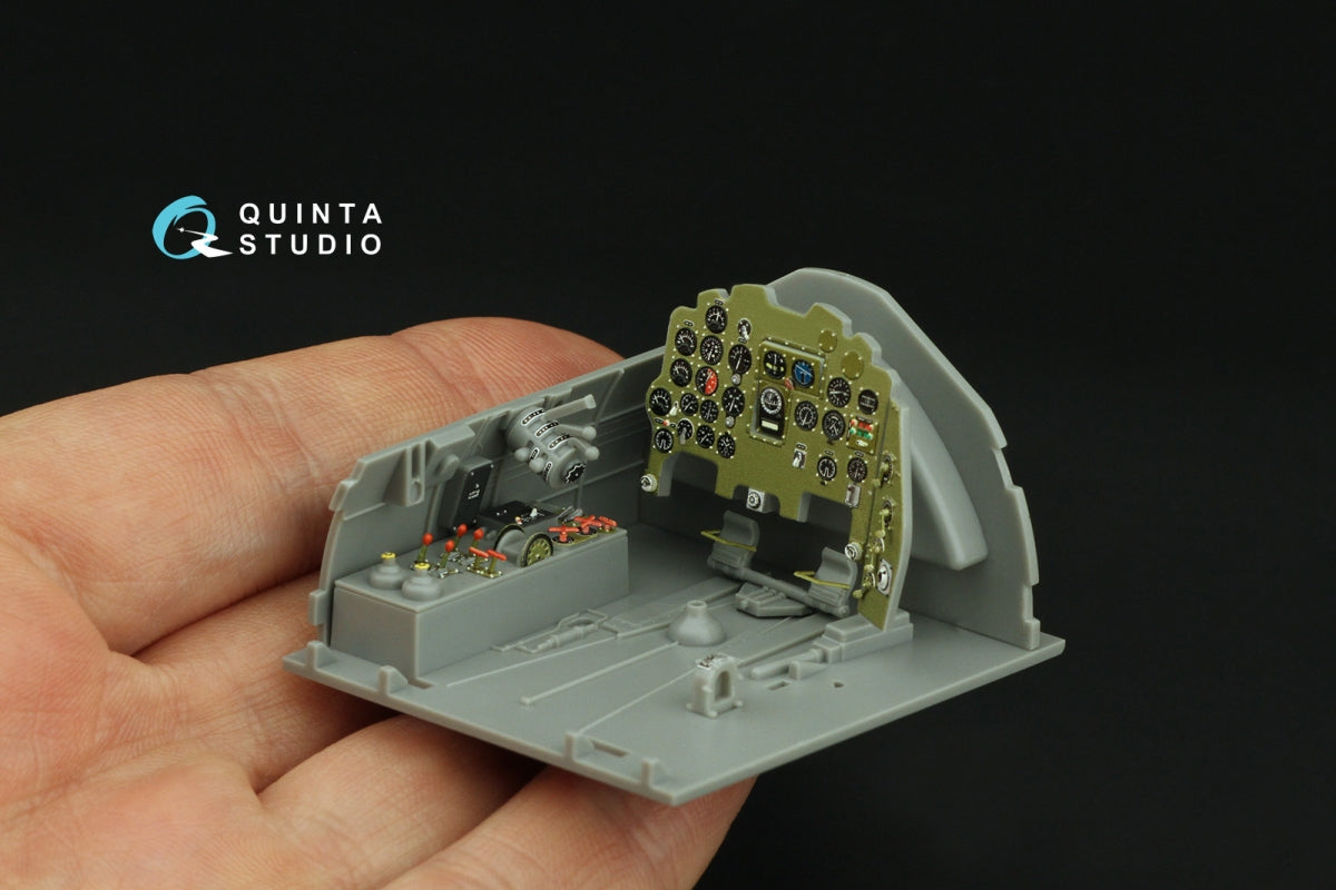 Quinta Studio QD32238 Mitsubishi J2M3/5/6 Raiden 3D-Printed coloured Interior on decal paper (Hasegawa) 1/32 – immagine 6