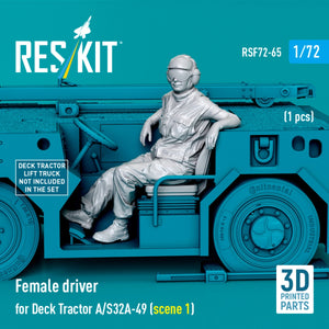 RESKIT RSF72-0065 Female driver for Deck Tractor A/S32A-49 (scene 1) (1 pcs) (3D Printed) 1/72 – imagen 2