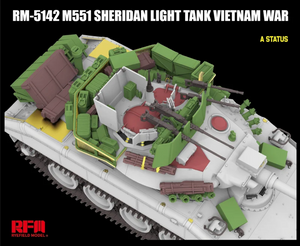 Rye Field Model 5142 M551 Light Tank Sheridan Vietnam War 1/35 – imagen 5