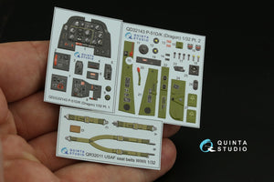 Quinta Studio QD32143 P-51D/K Mustang 3D-Printed &amp;amp; coloured Interior on decal paper (Dragon) 1/32 – immagine 3