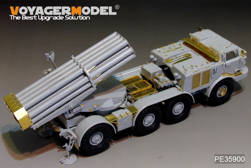 Voyager Model PE35900 Modern Russian 9P140 TEL of 9K57 Uragan(BM-27) MLRS Basic For TRUMPETER 1/35 – imagen 8