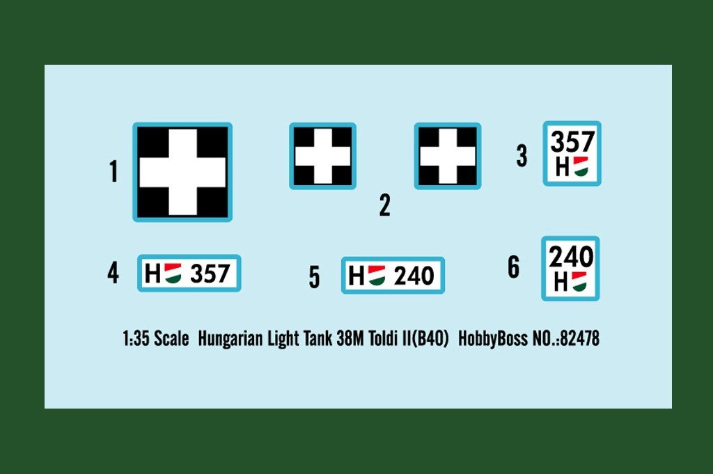 Hobby Boss 82478 Hungarian Light Tank 38M Toldi II(B40) 1/35 – imagen 4