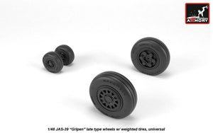 Roues Armory Models AW48504 JAS-39 Gripen avec pneus lestés, fin 1/48 – image 3