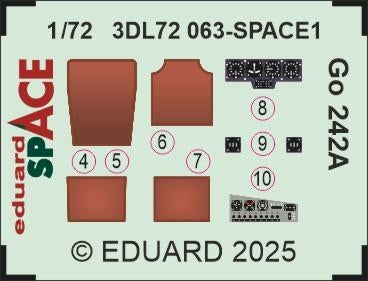 Eduard 3DL72063 Go 242A SPACE IBG 1/72 – image 3