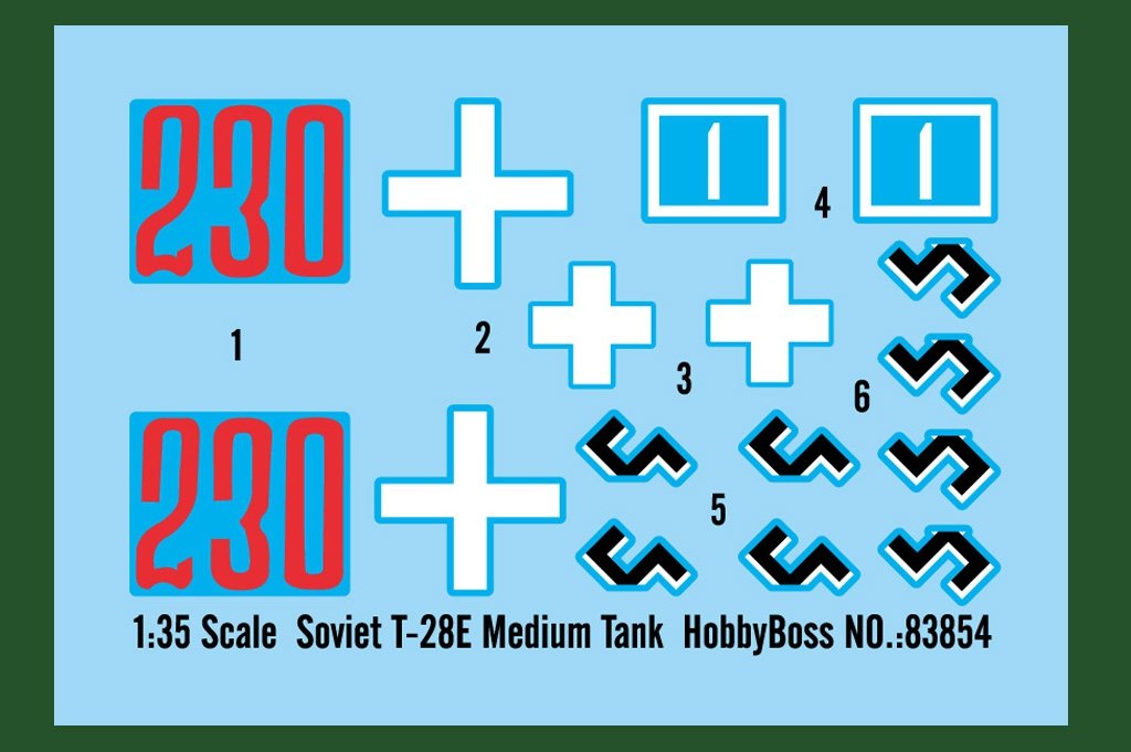 Hobby Boss 83854 Soviet T-28E Medium Tank 1/35 – immagine 3