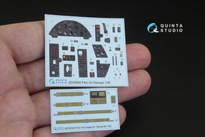 Quinta Studio QD32040 F4U-1A Corsair 3D-Printed &amp;amp; coloured Interior on decal paper (for Tamiya kit) 1/32 – imagen 2