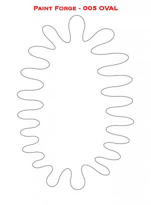 Paint Forge PFST005L STENCIL - OVAL – immagine 2