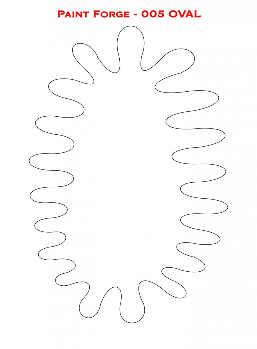 Paint Forge PFST005L STENCIL - OVAL – immagine 2