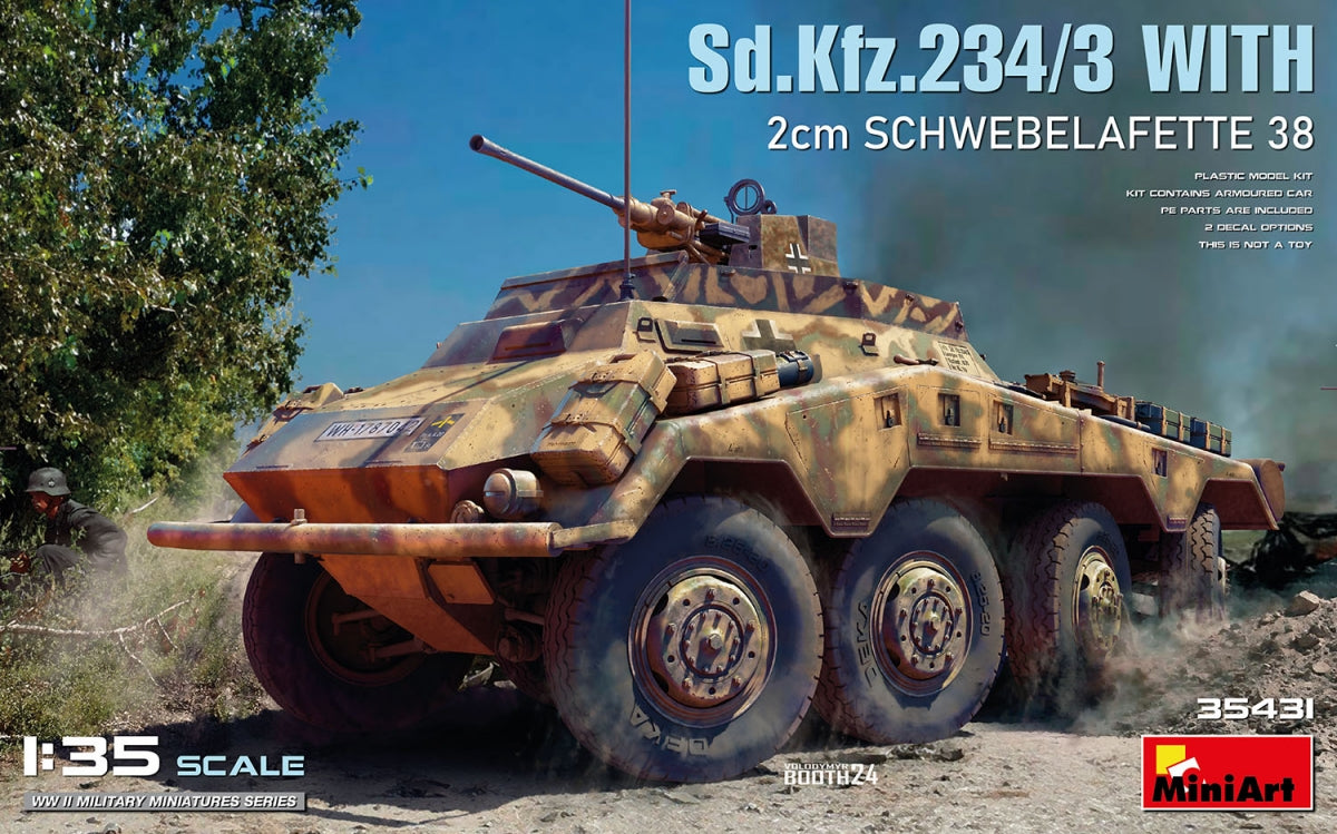 MiniArt 35431 Sd.Kfz.234/3 Avec 2cm Schwebelafette 38 1/35