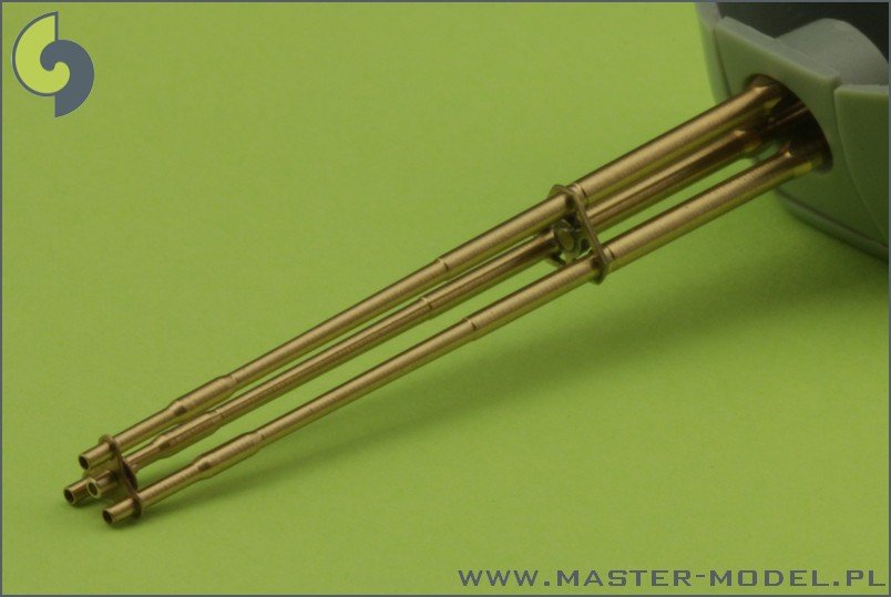 Master AM-35-001 M197 - Three-barrelled rotary 20mm cannon - turned barrels with etched barrel clamps 1/35 – imagen 5