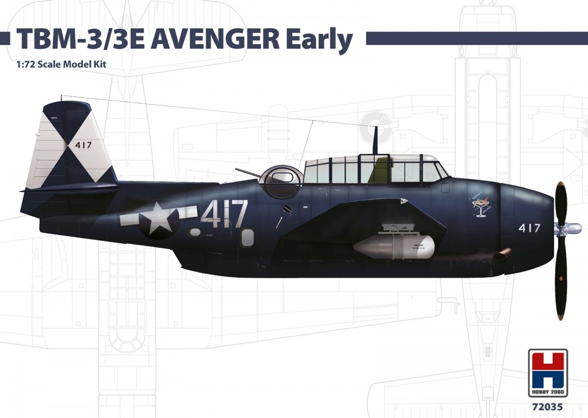 Hobby 2000 72035 TBM-3/3E AVENGER Early ( Hasegawa ) 1/72