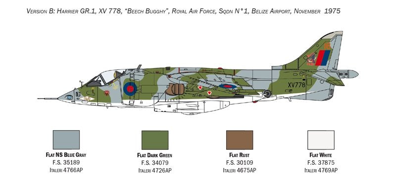 Italeri 1435 HARRIER GR.1 Course aérienne transatlantique 50e anniversaire 1/72 – image 3