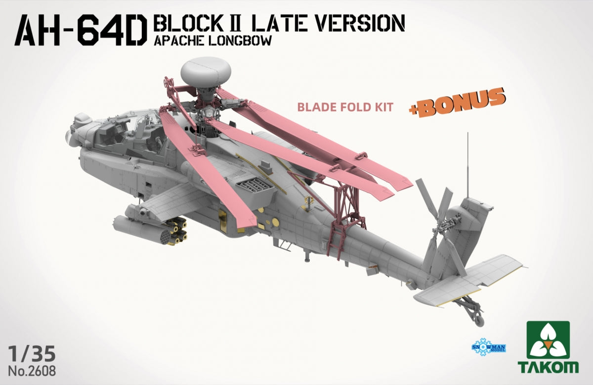 Takom 2608 AH-64D Attack Helicopter Apache Longbow Block II Late Version 1/35 – imagen 3
