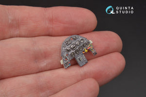 Quinta Studio QD32045 Bf 109G-10 3D-Printed &amp;amp; coloured Interior on decal paper (for Revell kit) 1/32 – immagine 5