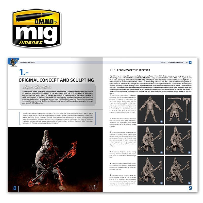 Ammo of Mig Jimenez 6220 ENCYCLOPEDIA OF FIGURES MODELLING TECHNIQUES VOL. 0 - QUICK GUIDE FOR PAINTING (English) – immagine 6