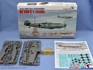 Wingsy Kits D5-07 German WWII Fighter MESSERSCHMITT Bf 109 E-1 1/48 – zdjęcie 2