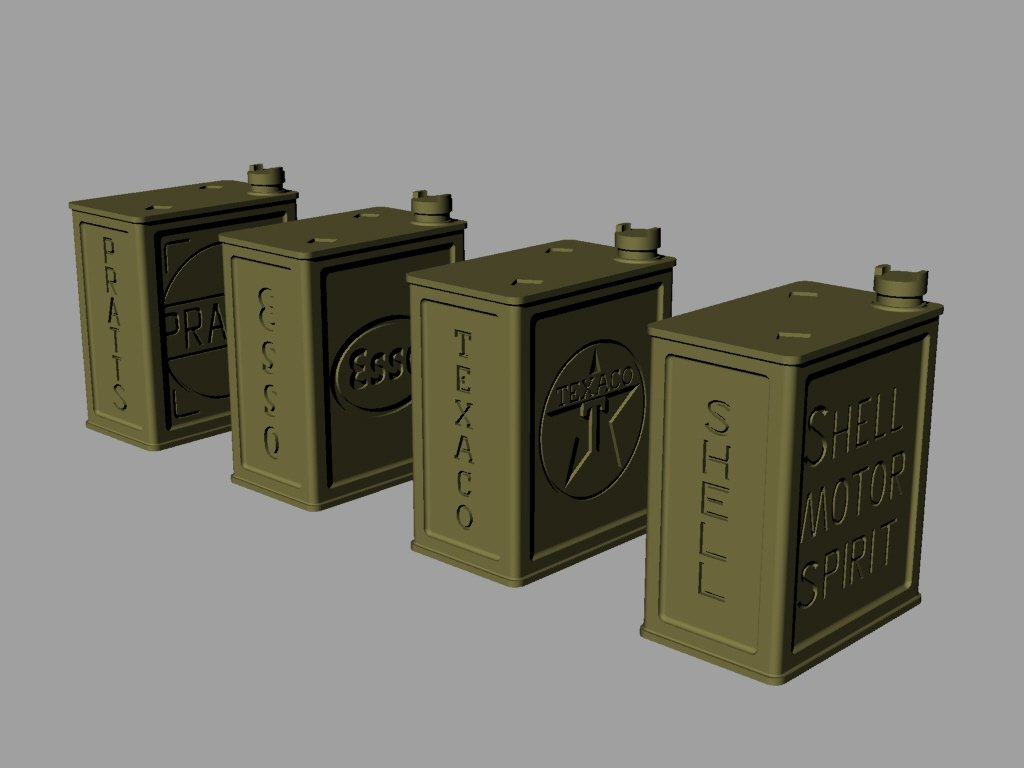 Panzer Art RE35-147 Bidons britanniques « POW » de 2 gallons (set commercial) 1/35 – image 2