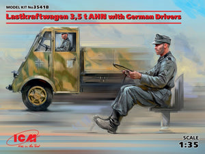 ICM 35418 Lastkraftwagen 3,5 t AHN with German Drivers 1/35