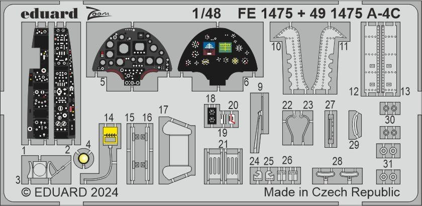 Eduard BIG49432 A-4C HOBBY 2000, HASEGAWA 1/48 – immagine 7