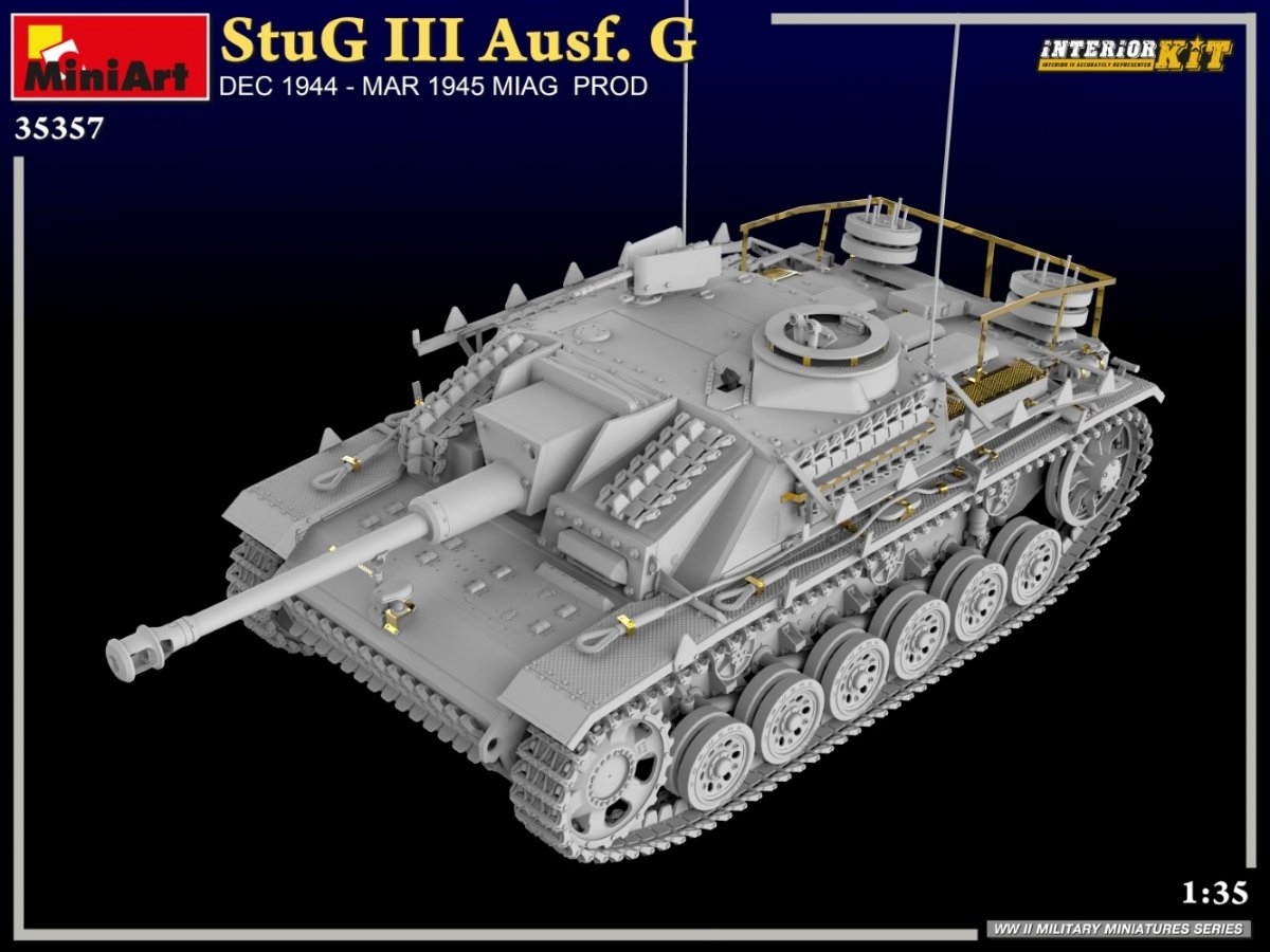 MiniArt 35357 StuG III Ausf. G DEC 1944 – MAR 1945 MIAG PROD. INTERIOR KIT 1/35 – immagine 5