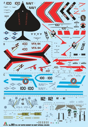 Italeri 2823 F/A-18F U.S. Navy Special Colors 1/48 – immagine 4