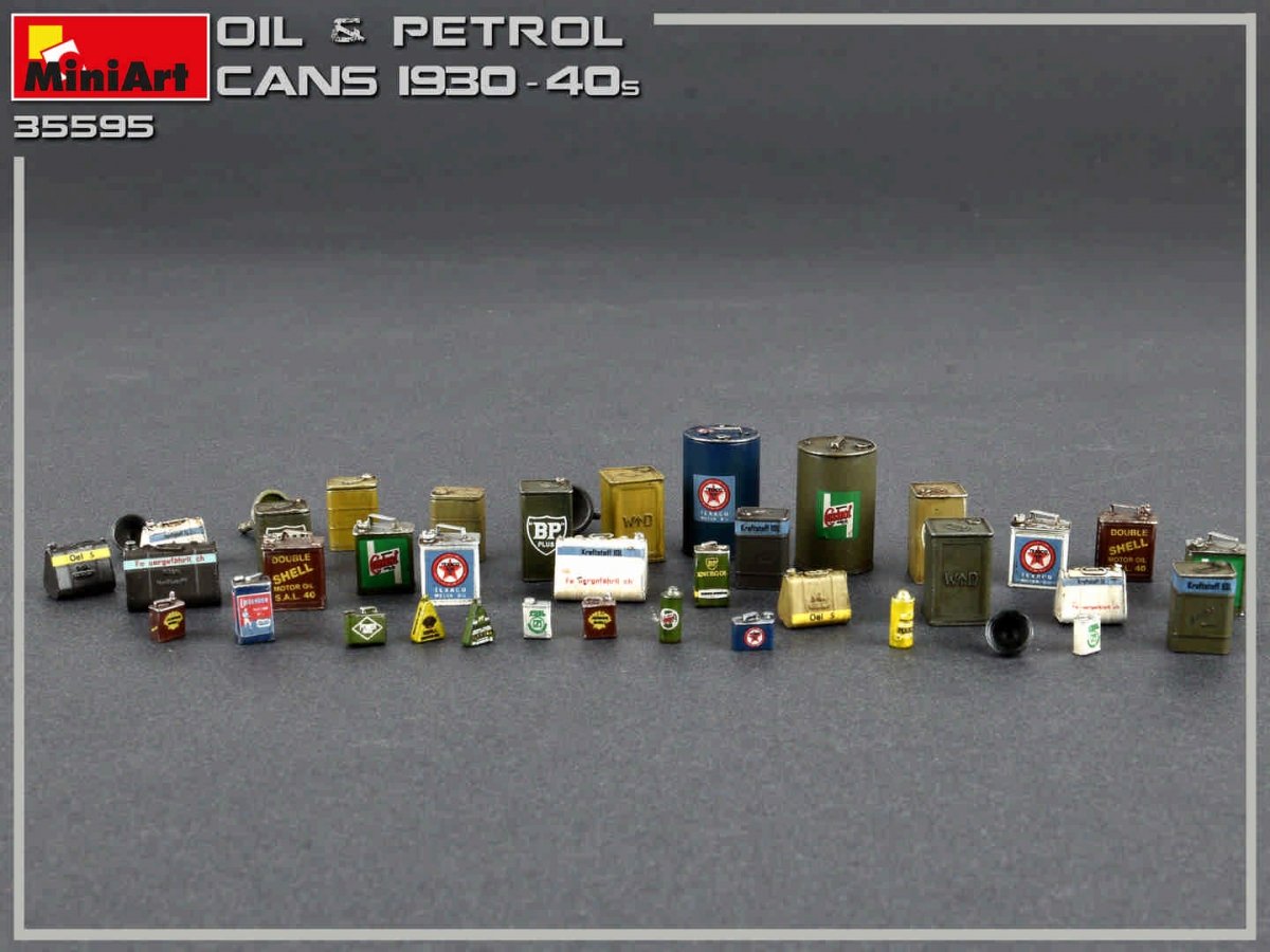 MiniArt 35595 OIL &amp;amp; PETROL CANS 1930-40s 1/35 – immagine 4