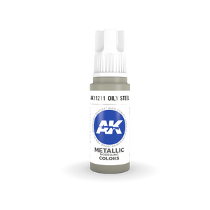 AK Interactive AK11211 OILY STEEL – METALLIC 17ml – zdjęcie 2