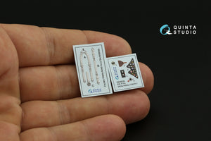 Quinta Studio QD48335 PZL P.11c 3D-Printed &amp;amp; coloured Interior on decal paper (Arma Hobby) 1/48 – imagen 3